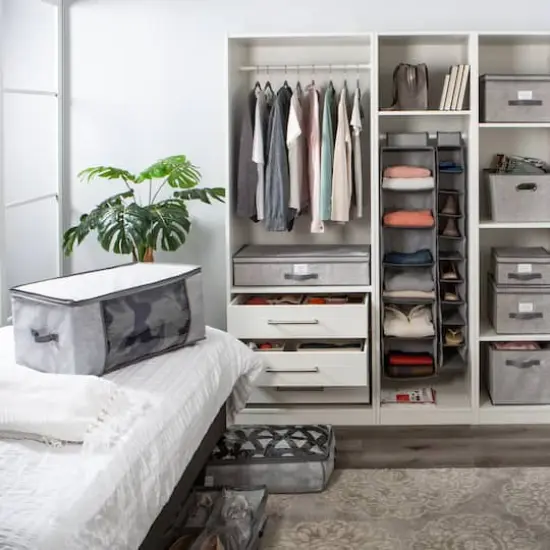 Simplify Heather Gray Blanket Bag {6}