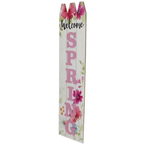 40" Welcome Spring Floral Outdoor Porch Board Sign Decoration {4}