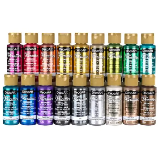 DecoArt&reg; Dazzling Metallics&trade; 18 Color Acrylic Paint Set {1}