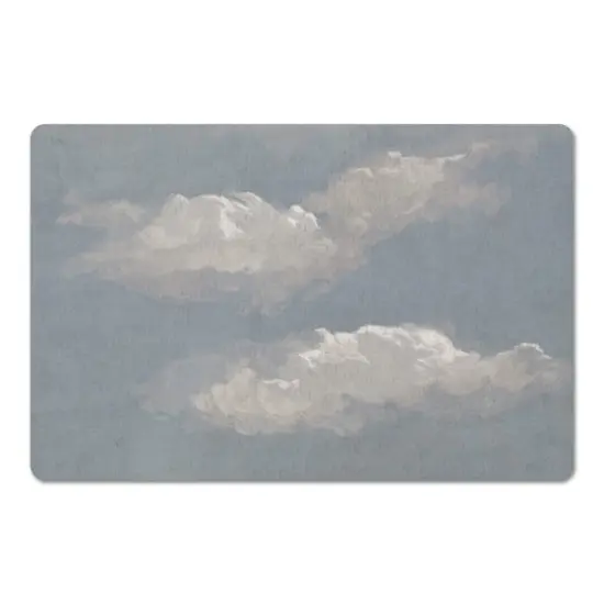 18" x 27" Blue & White Clouds Floor Mat {1}