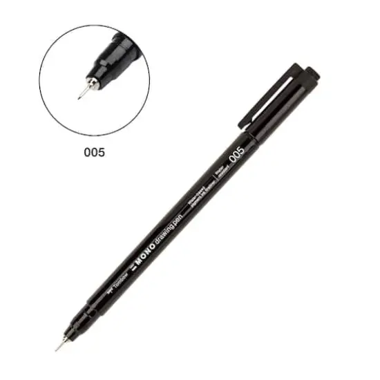 Tombow MONO 005 Black Drawing Pens, 2ct. {3}