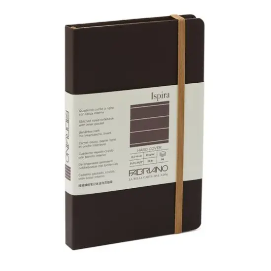 Fabriano&reg; Ispira Lined Hardcover Notebook Brown {1}
