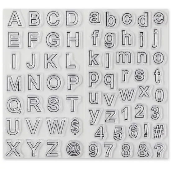 Block Letter Clear Stamps by Recollections&trade; {7}