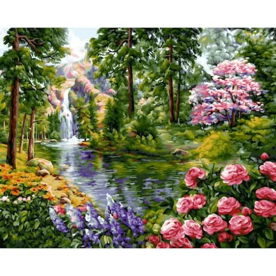 Crafting Spark Heaven Gardens Painting by Numbers Kit {1}