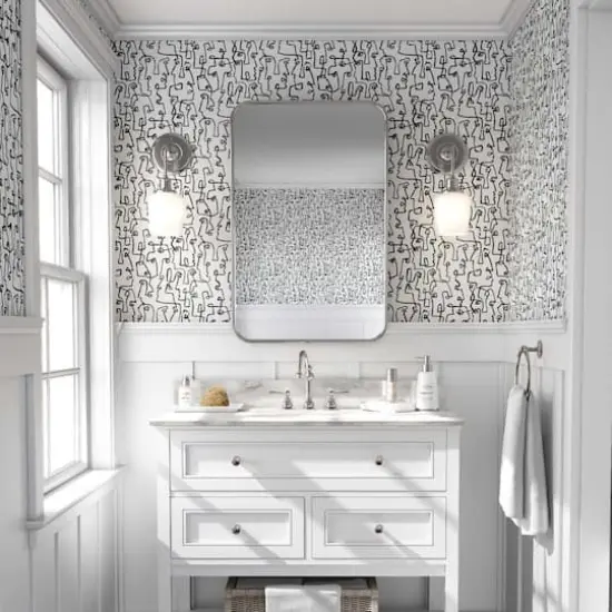 Surface Style Gestures Peel & Stick Wallpaper Ink {6}