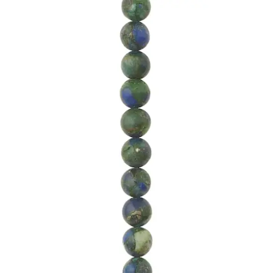 Green & Blue Chryscolla Round Beads by Bead Landing&reg;, 8mm {1}