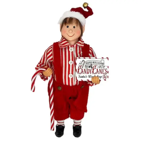 Santa's Workshop 12" Candy Cane Elf {1}