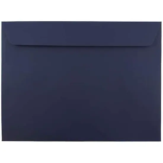 JAM Paper 9" x 12" Booklet Premium Envelopes, 25ct. Navy Blue {1}