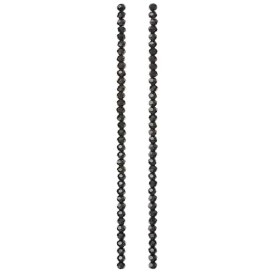 Black Faceted Glass Beads, 3mm by Bead Landing&trade; {4}