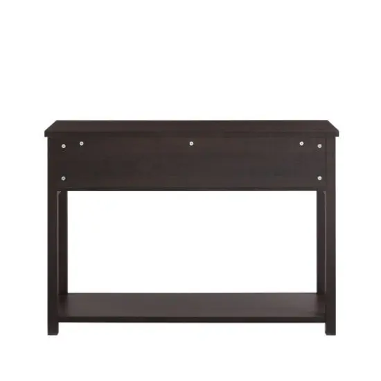 Walker Edison Espresso Mission Storage Entry Table  {6}