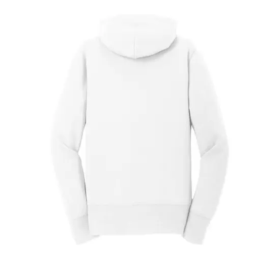 Port & Company&reg; Ladies Core Fleece Full-Zip Hooded Sweatshirt White {4}