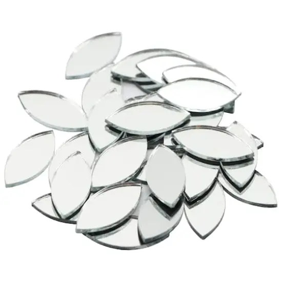 1" Leaf Glass Mirrors, 50ct. by Make Market&reg; {4}