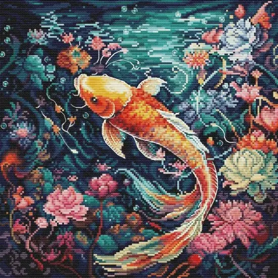 Luca-S Sea Life Counted Cross Stitch Kit {1}