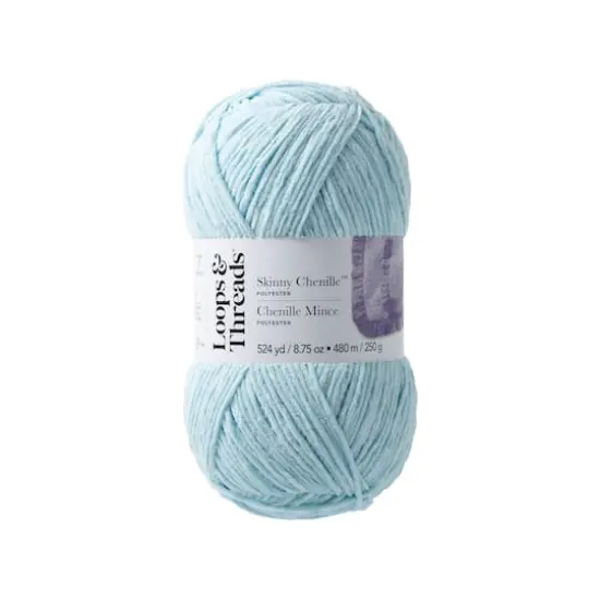 Skinny Chenille&trade; Yarn by Loops & Threads&reg; Blue Bird {1}