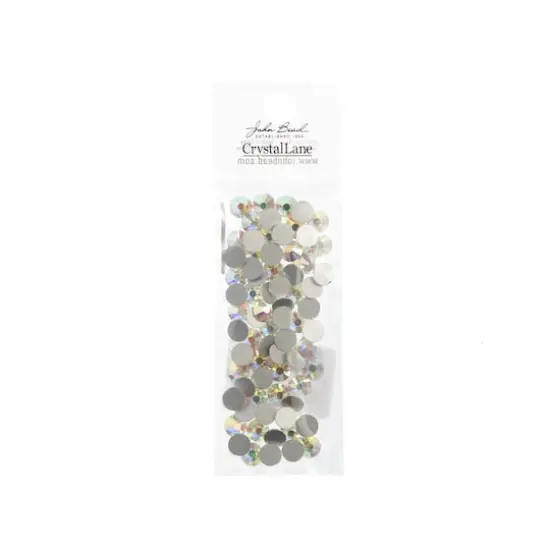 John Bead Crystal Lane SS30 Glass Round Flatback Rhinestones, 72ct. Crystal AB {4}