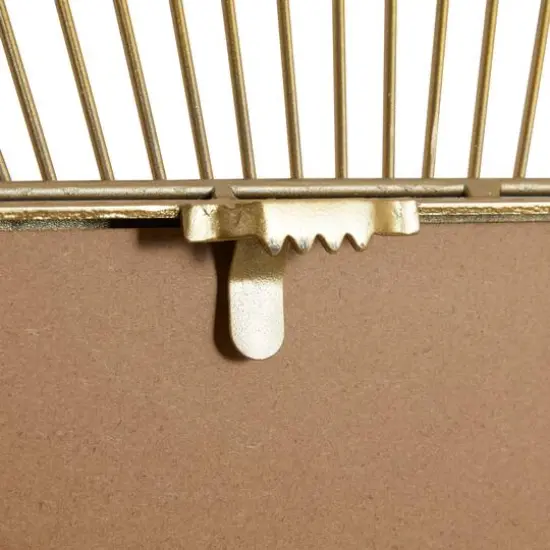 CosmoLiving by Cosmopolitan Gold Contemporary Metal Wall Mirror, 26" x 26" {5}