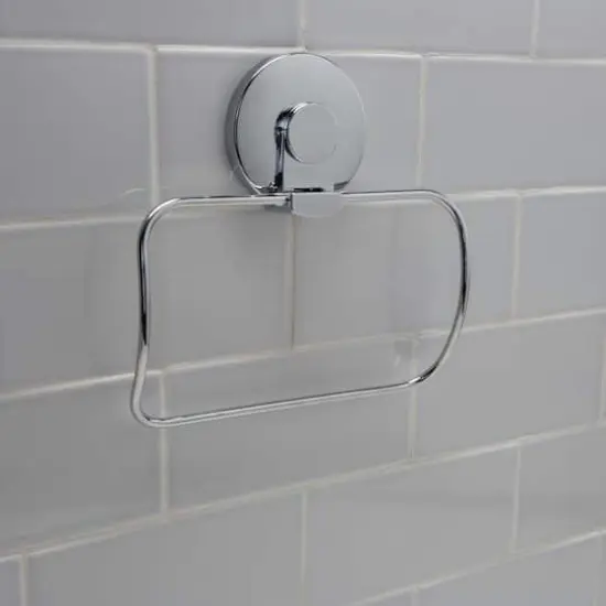 Bath Bliss Chrome Gel Suction Towel Holder {5}