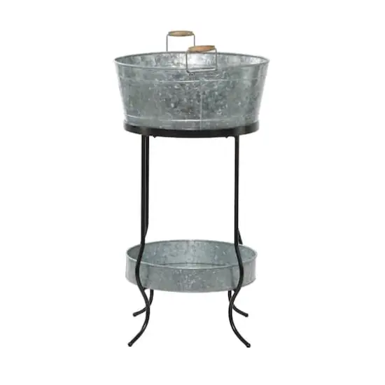 34" Metal Contemporary Wine Bucket {4}