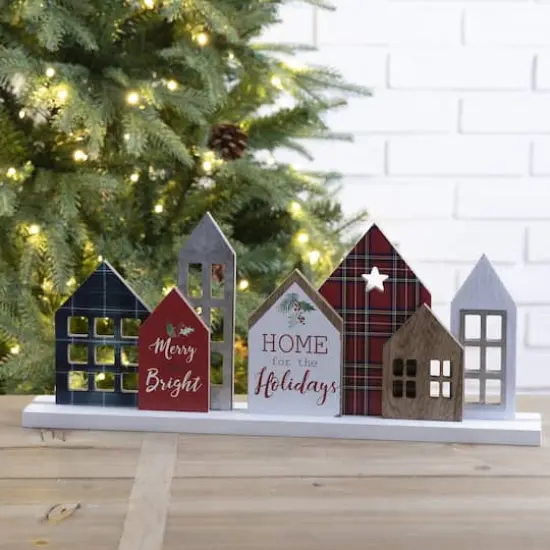 Glitzhome&reg; 20" Home for the Holidays D&eacute;cor Accent {3}