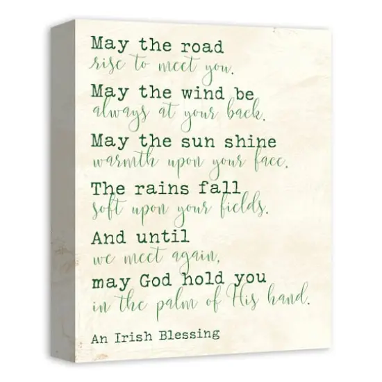Irish Blessing Canvas Wall Art {3}