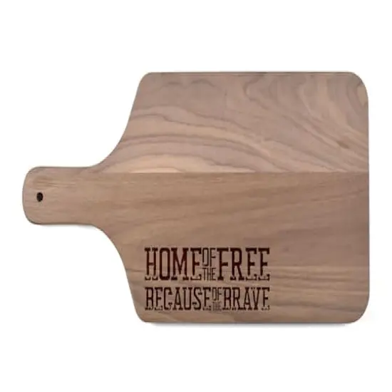 Because of the Brave Paddle Cutting Board Walnut {1}