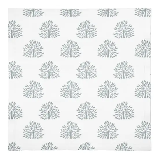 Blooming Bush Cotton Twill Napkin White {1}