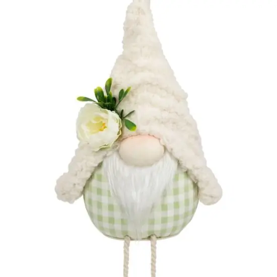 10.5" Plush Sitting Gnome with Dangling Legs Spring Figurine {6}