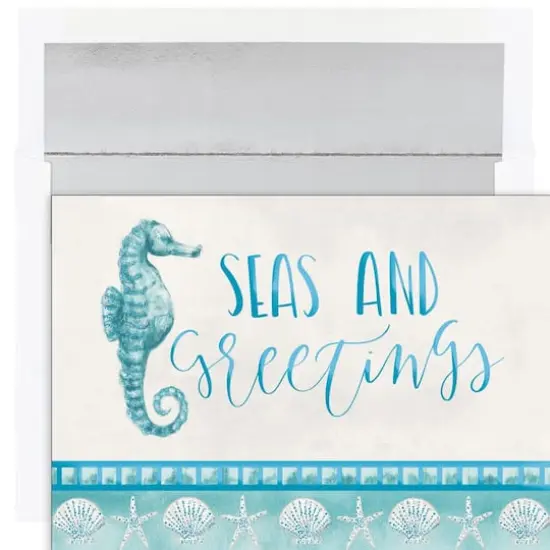 JAM Paper Seas & Greetings Christmas Cards & Envelopes, 18ct. {1}