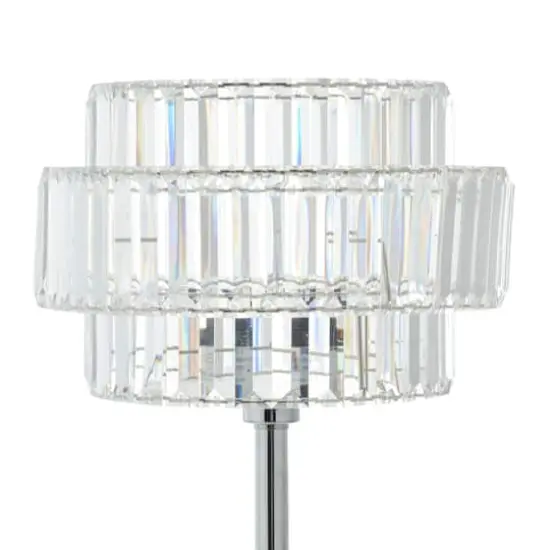 Silver Iron Contemporary Table Lamp, 30" x 13" x 13" {5}