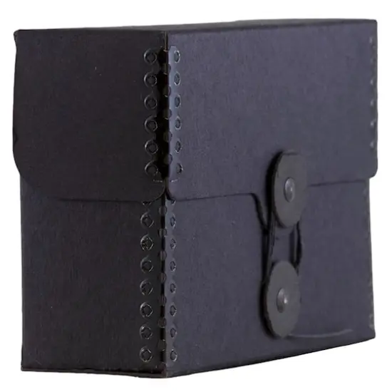 JAM Paper Black Kraft Button & String Tie Closure Portfolio, 4.25" x 6.25" {3}