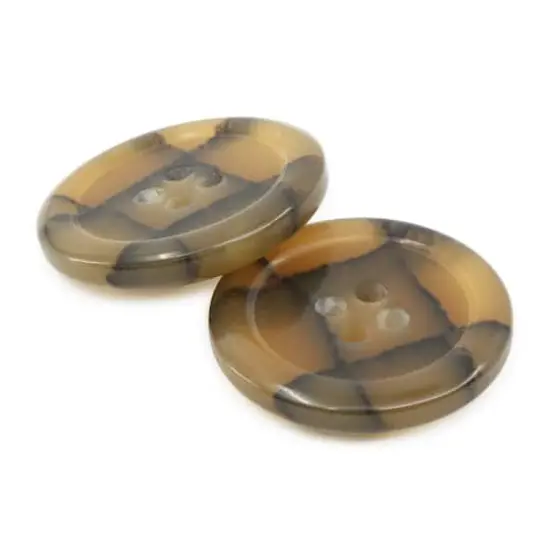 Dritz&reg; 23mm Medium Brown Recycled Polyester Round Button, 6ct. {3}