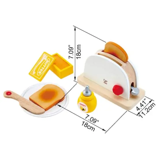 Hape Pop-Up Toaster Kitchen Playset {4}