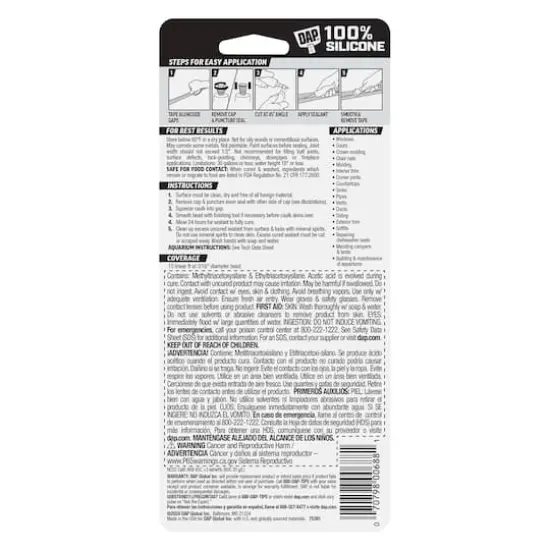 DAP&reg; 2.75oz. Silicone All-Purpose Adhesive Sealant {4}