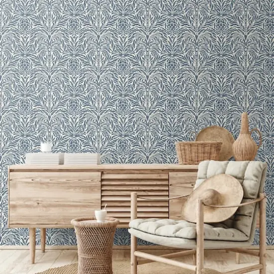 Tommy Bahama&reg; Bondi Batik Peel & Stick Wallpaper Indigo {6}