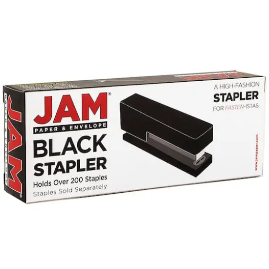 JAM Paper Modern Desk Stapler Black {5}