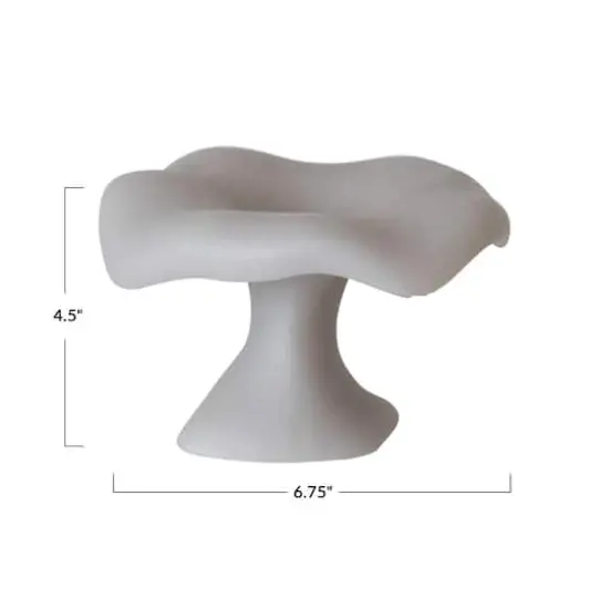 Hello Honey&reg; Large Unscented Mushroom-Shaped Candle Gray {5}
