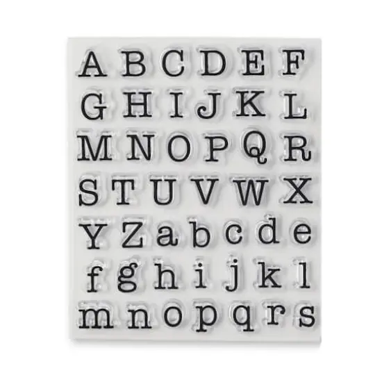 Typewriter Alphabet Clear Stamps by Recollections&trade; {3}