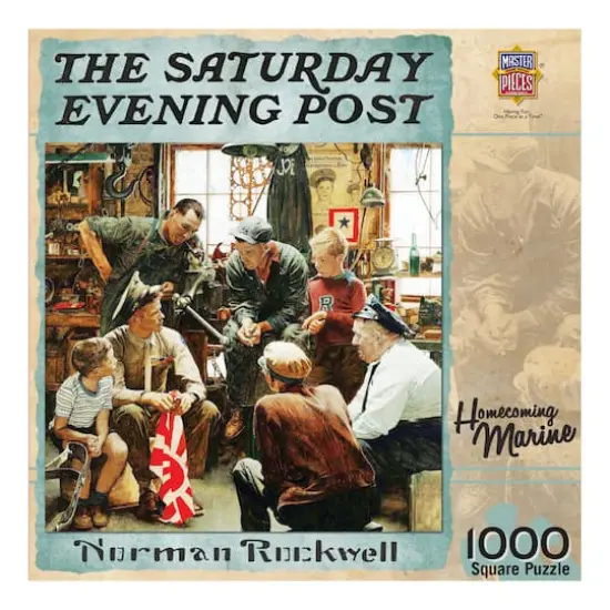 MasterPieces&reg; The Saturday Evening Post Homecoming Marine&trade; 1,000 Piece Jigsaw Puzzle {1}