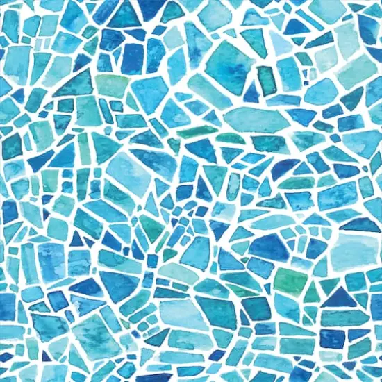 Crearreda Blue Mosaic Premium Window Film {1}
