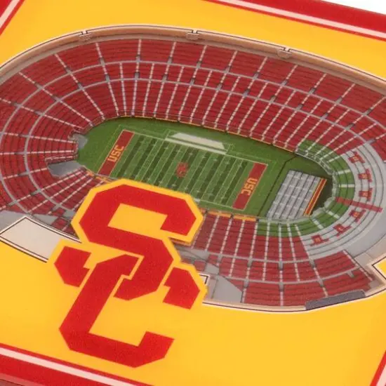 NCAA 3D StadiumView Coasters USC Trojans {5}
