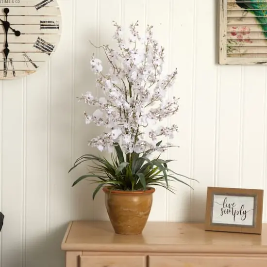 Triple Dancing Lady Silk Flower Arrangement {3}