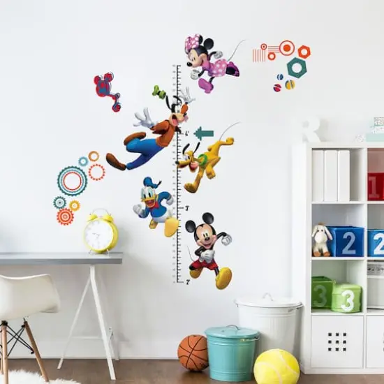 RoomMates Mickey and Friends Growth Chart Peel & Stick Wall Decals {4}