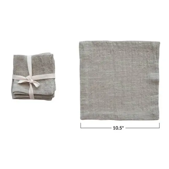 Hello Honey&reg; Sage Farmhouse Square Cocktail Napkins Set {1}