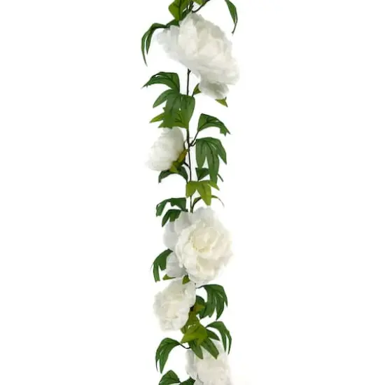 6ft. Cream Peony Garland by Ashland&reg; {1}