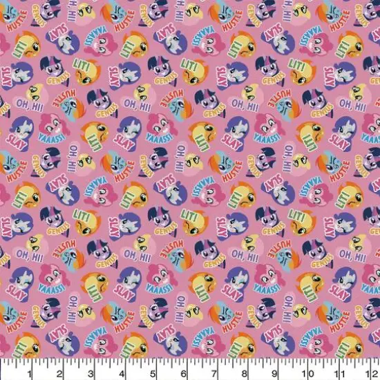 Camelot Fabrics My Little Pony Toss Cotton Precut Fabric Bundle {3}