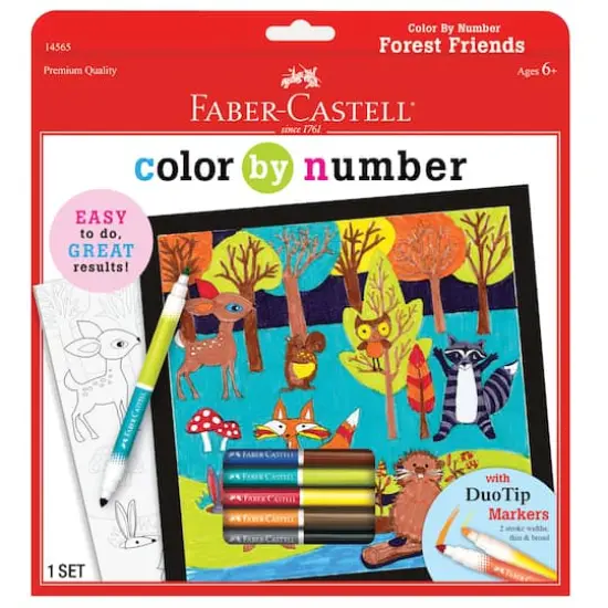 Faber-Castell Color by Number Forest Friends {1}
