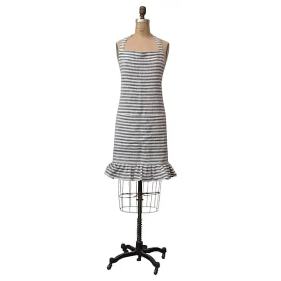 Hello Honey&reg; Ruffled Striped Apron with Pocket {1}