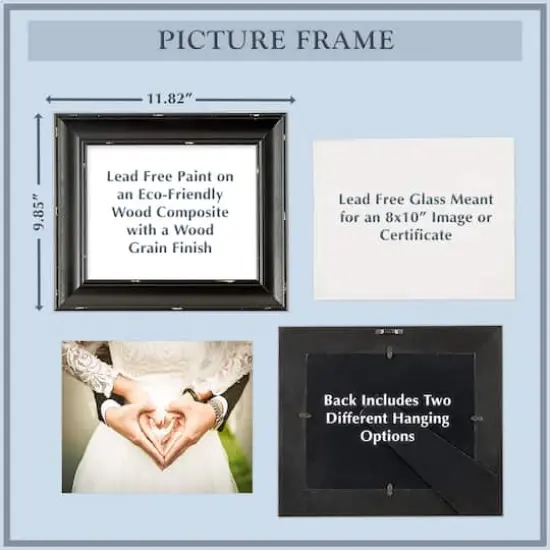 DII&reg; Vintage White Shiplap 8" x 10" Picture Frame {5}