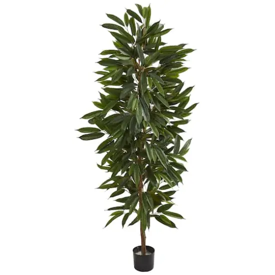 6.5ft. Potted Mango Artificial Tree {1}