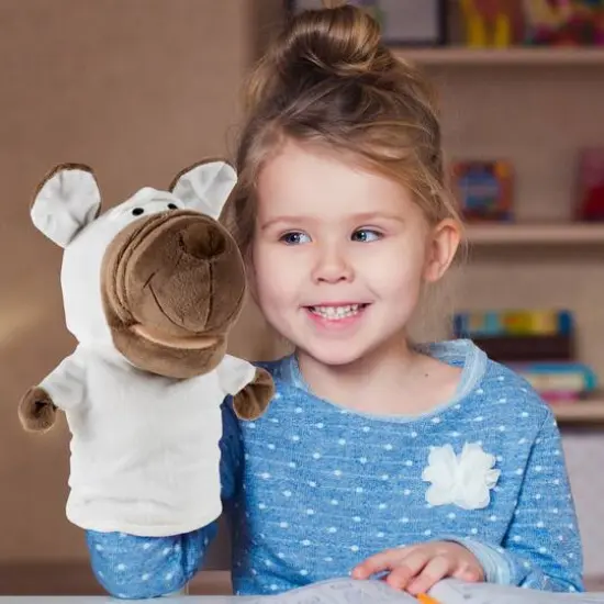 Toy Time Plush Dog Hand Puppet {3}